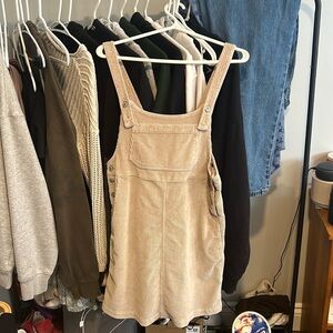 Corduroy overall dress